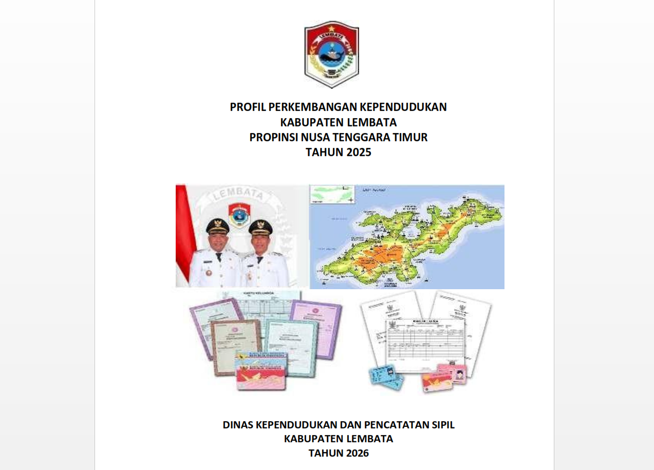 Pemkab Lembata Publikasikan Profil Perkembangan Kependudukan Tahun 2025