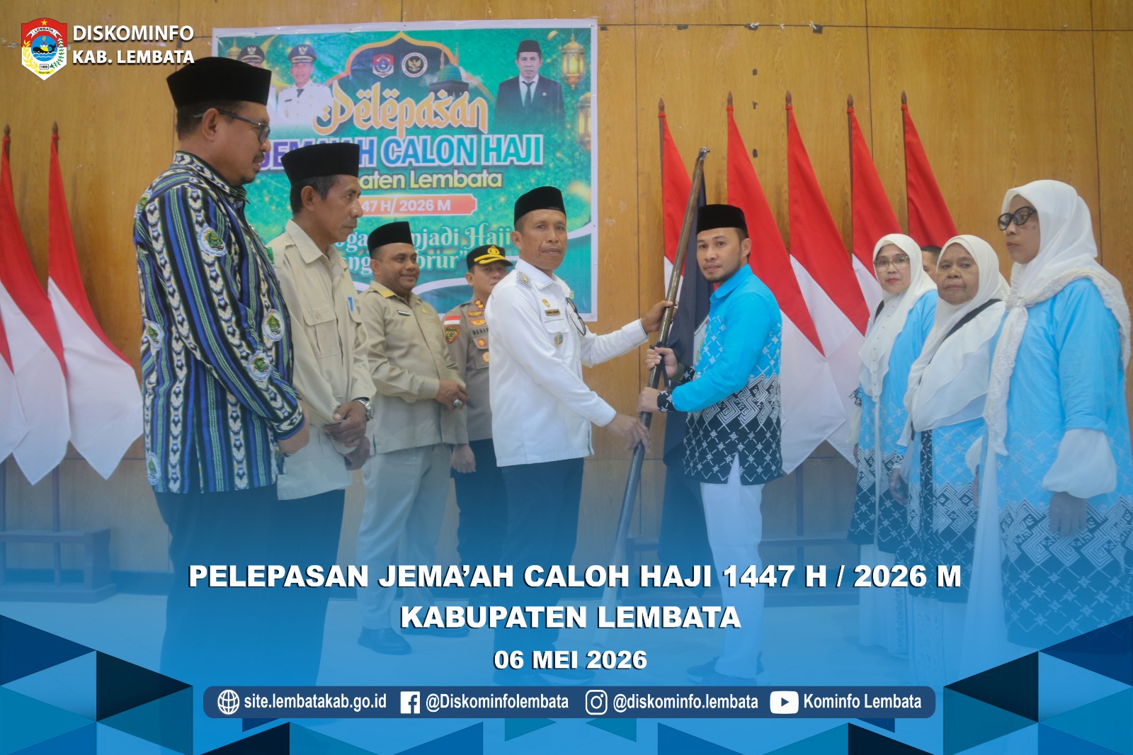 Lembata Berangkatkan Lima Jamaah Haji ke Tanah Suci, Wabup Nasir Titip Doa untuk Daerah